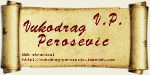 Vukodrag Perošević vizit kartica